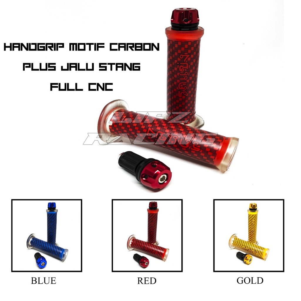 HANDGRIP CARBON B.A.D + JALU STANG FULL CNC UNIVERSAL