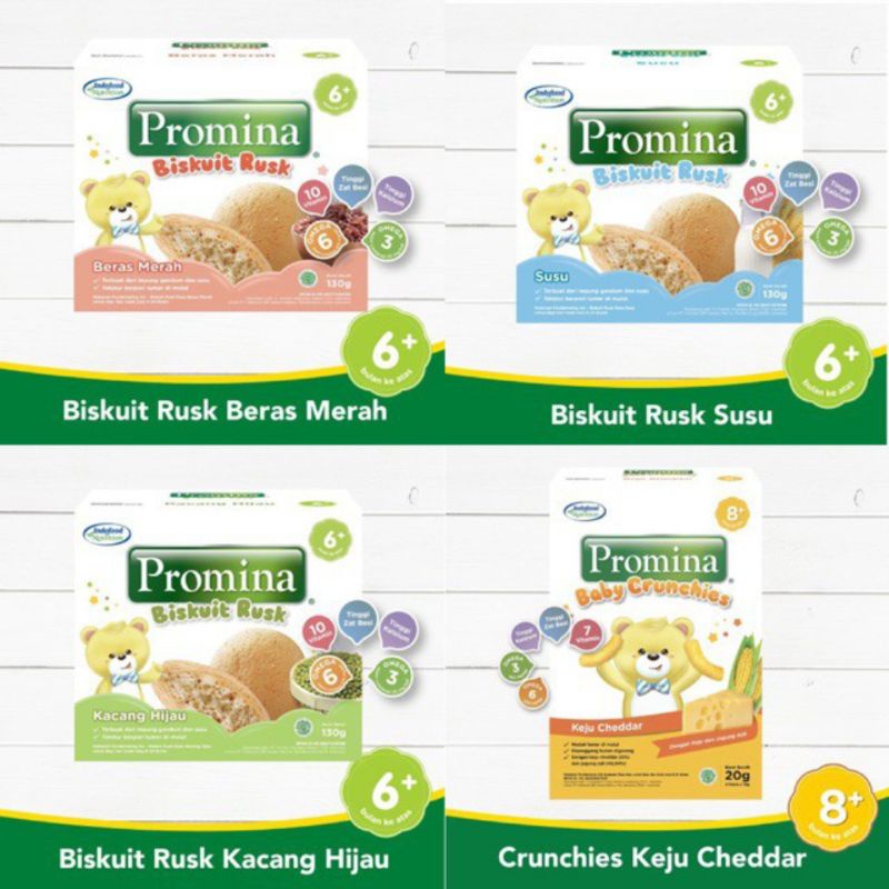 Promina biskuit rusk | Promina Baby crunchies keju cheddar