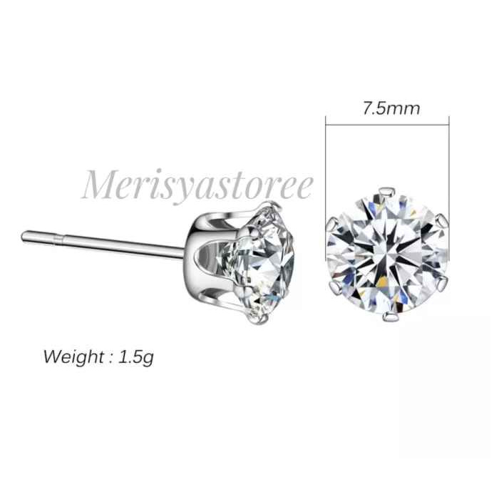 dari cicastore anting giwang silver / anting giwang silver