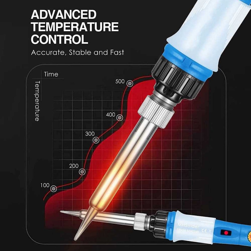 Solder Set Soldering Kit 10 in 1 Adjustable Temperature LCD 220V 60W H