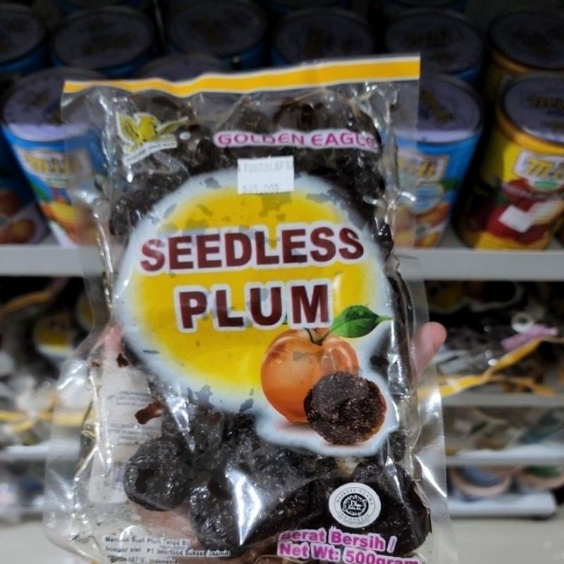 

Manisan Buah Plum Tanpa Biji / Seedless Plum Golden Eagle 500gram