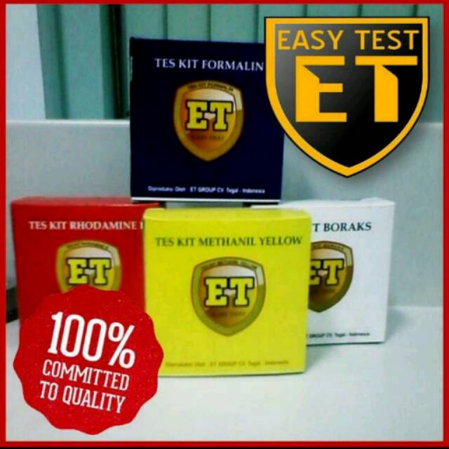 Test Kit Lengkap 4 Varian Rhodamine Formalin Borax Dan Methanil Yellow Uji Keamanan Pangan