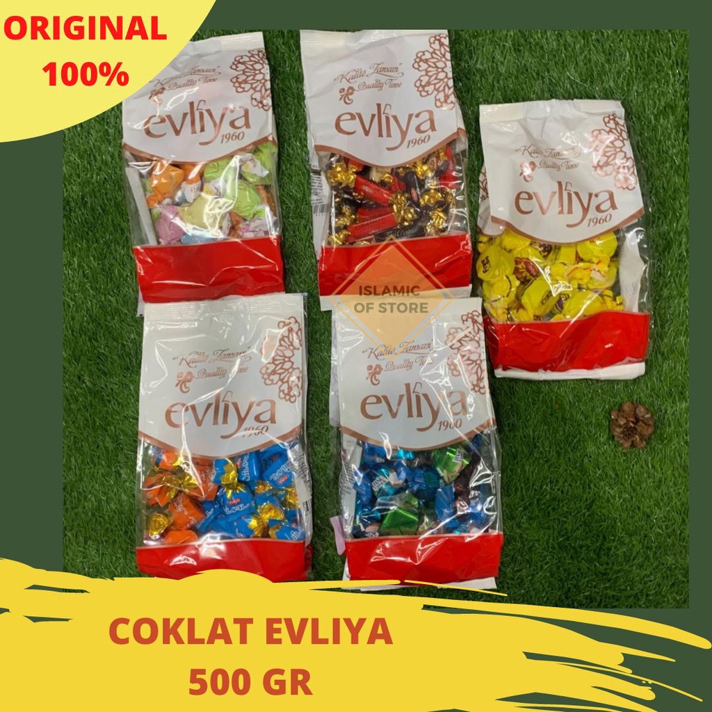 

COKLAT EVLIYA TURKI HALAL OLEH OLEH HAJI UMROH 500 GR PREMIUM ORIGINAL