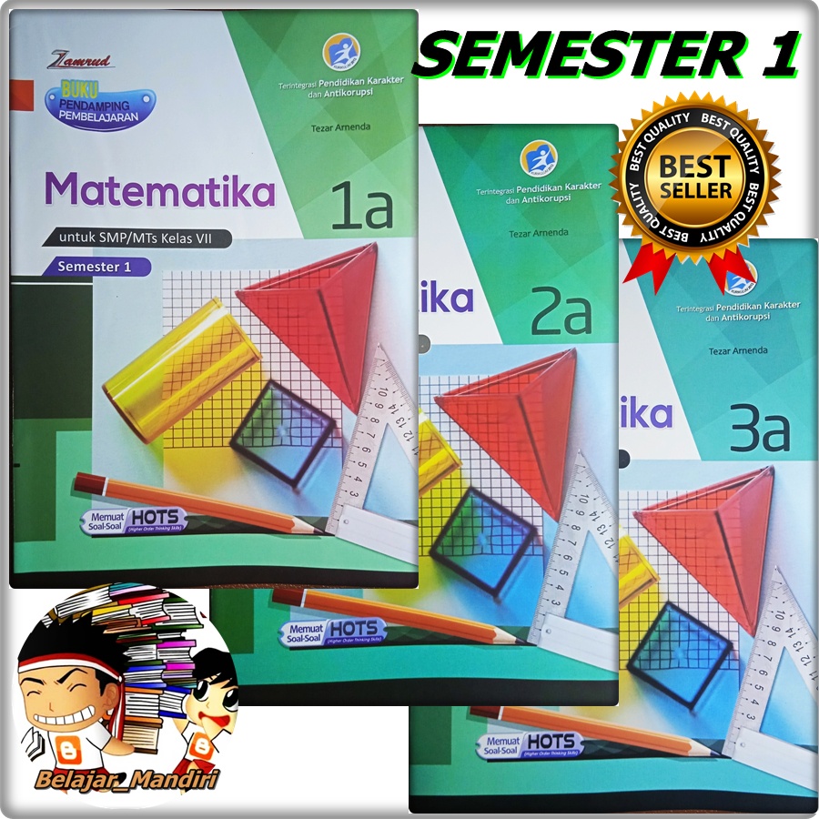 LKS Matematika SMP/MTS Kelas 7 | VII / 8 | VIII / 9 | IX Semester 1 Zamrud-0