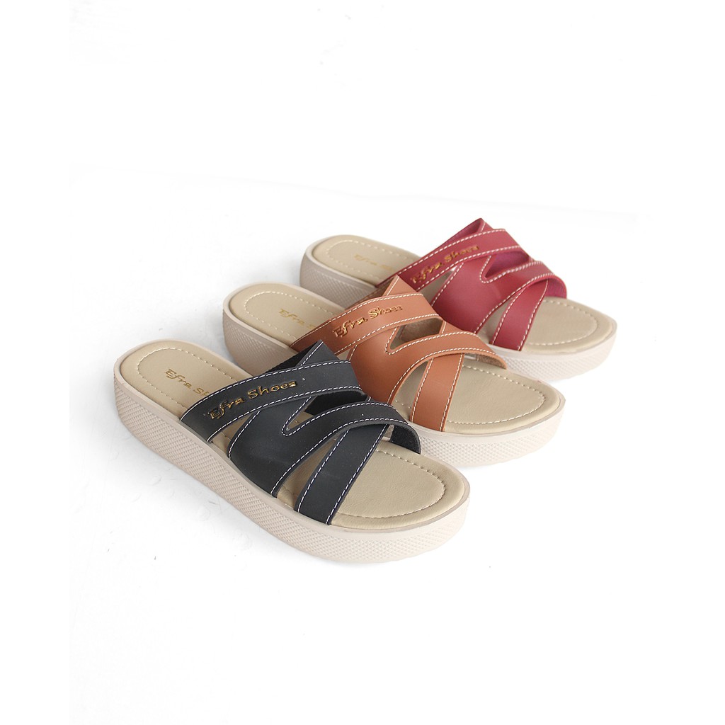 Sandal Wanita Wedges Selop Murah BKS