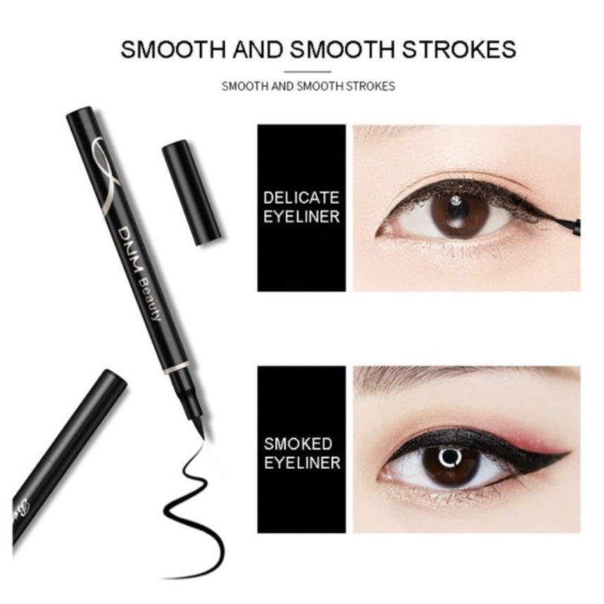 DNM Eyeliner Hitam Tahan Lama Tahan Air Eye Liner Long Lasting