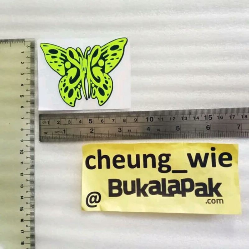 

Stiker/ Sticker Slanc Kupu Kupu Stabilo