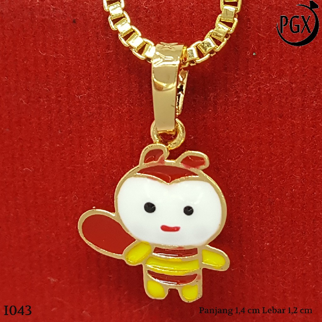 PGX Liontin Kalung Xuping Wanita Aksesoris Fashion Perhiasan Lapis Emas  - I043