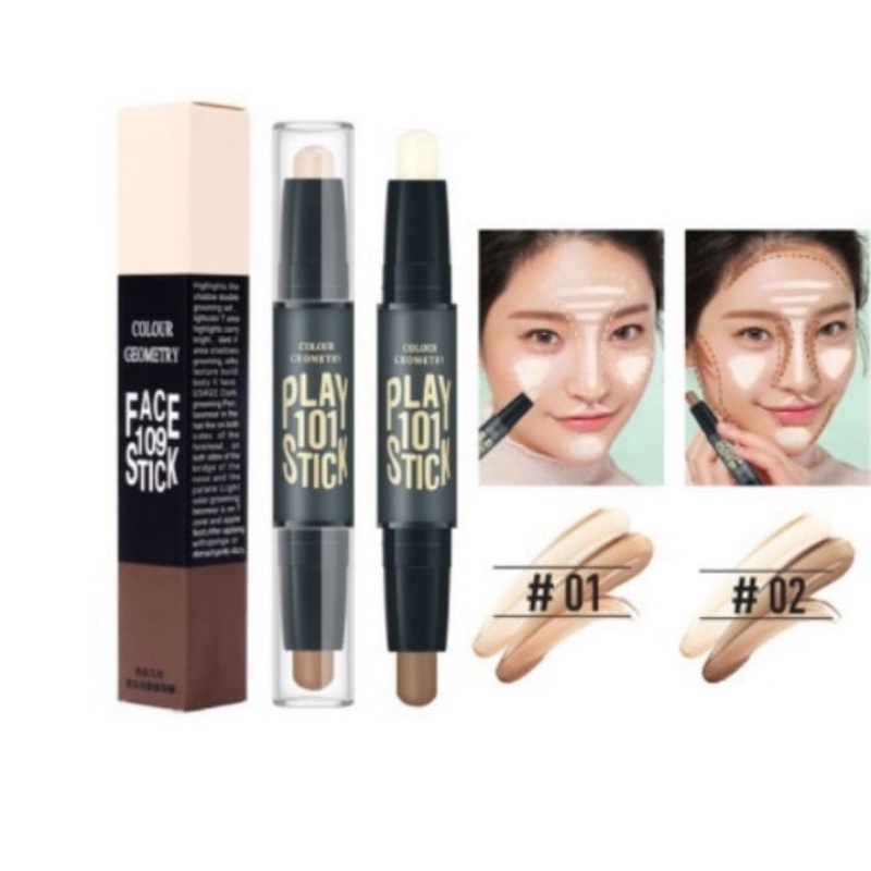 FACE STICK 2in1 CONTOURING STICK DUO CONCEALER STICK CONTOUR MAKE UP STICK