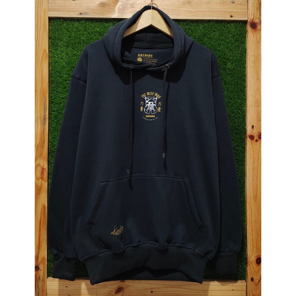 Jaket Hoodie Pria Wanita Terlaris Mr Dee Sweater Cowok Cewek Kachios Switer OverSize Laki Laki Perempuan Distro Bahan Katun Ukuran M L XL XXL JUMBO Warna Hitam3