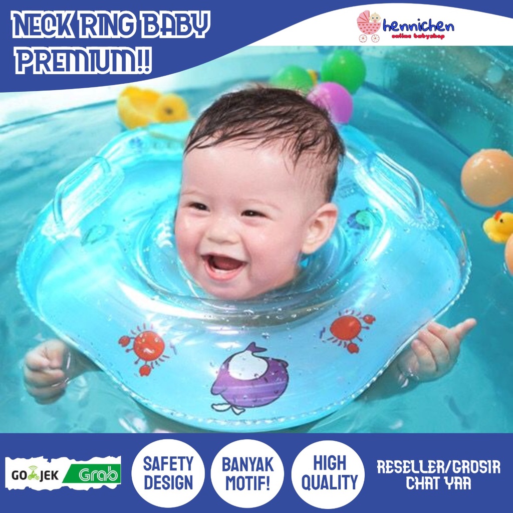 Neck Ring Baby / Pelampung Leher Bayi/Ban Renang Leher/Ban Leher Bayi 6-18 Kg