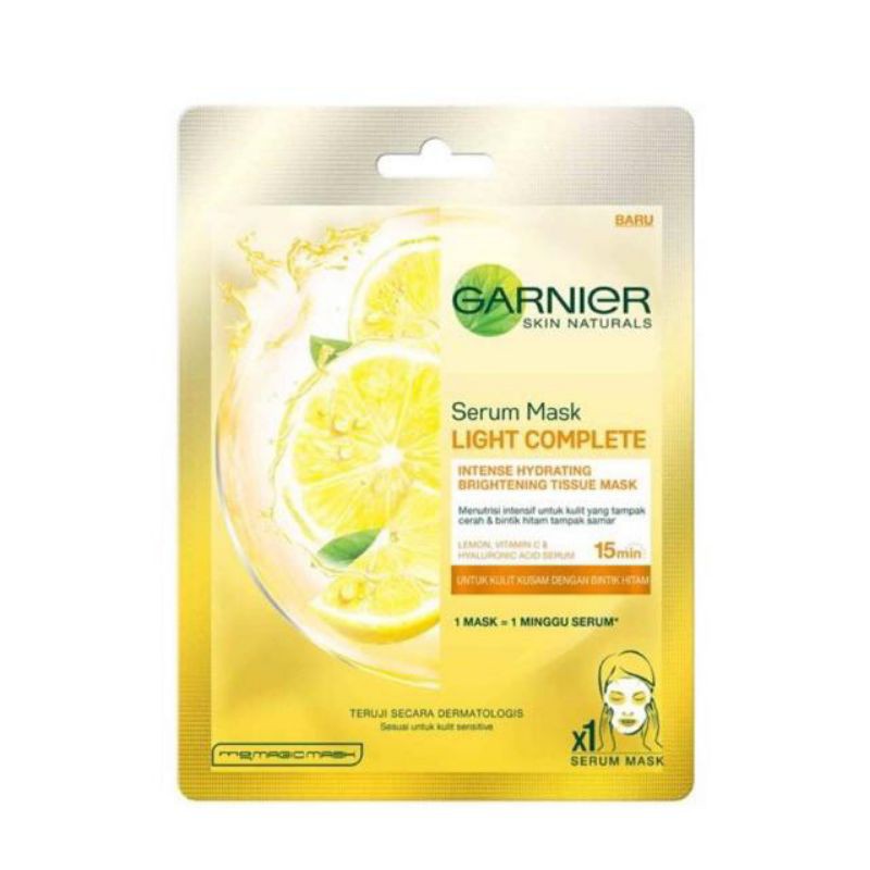 Garnier serum sheet mask light complete