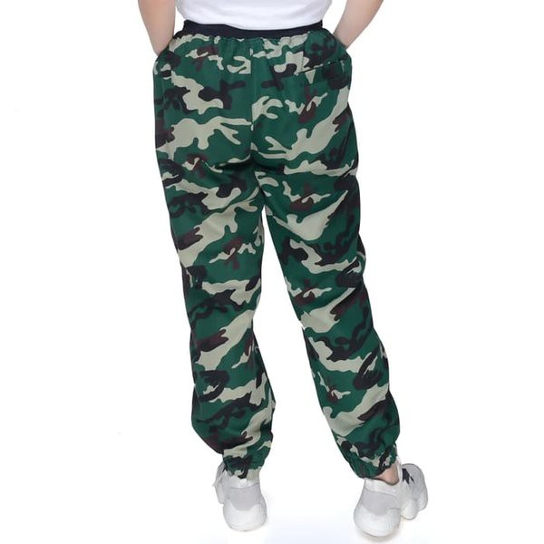 c 5 Okechuku TINA JUMBO Celana Jogger Wanita Motif Army Ukuran BIG SIZE