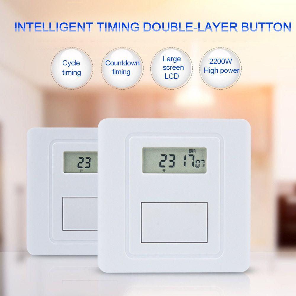 Solighter Saklar Timer Digital Otomatis Warna Putih