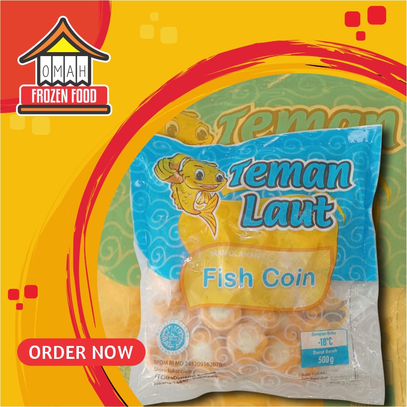 Teman Laut Fish Coin Bakso Ikan Bentuk Koin 500gr