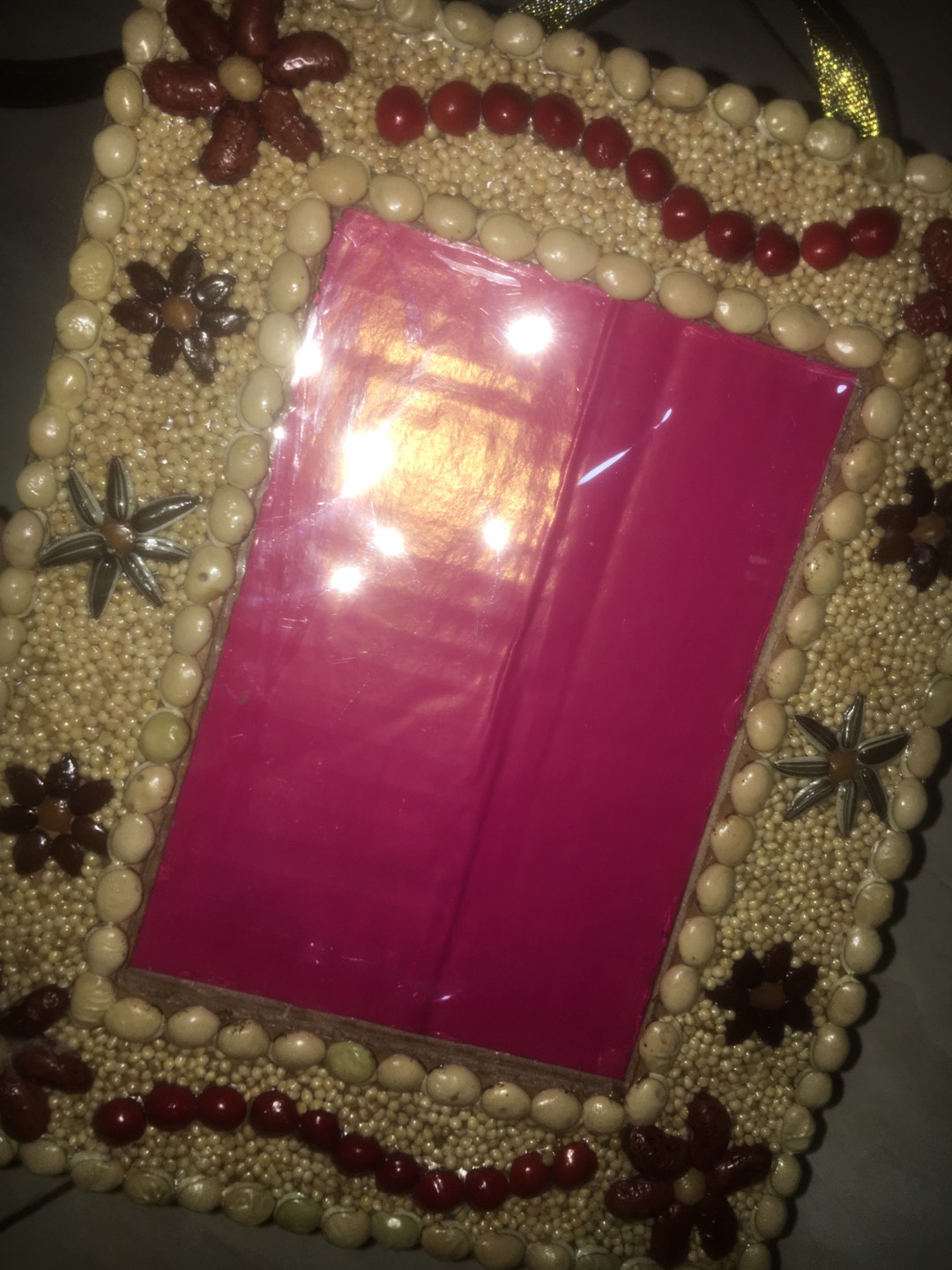 [free Dus & Free Bubblewrap] Kolase Biji Bingkai Foto Dari Kardus Bekas 4r Dengan Mika