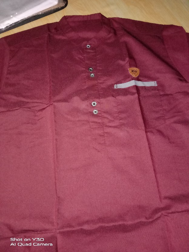 Baju Koko Bordil Kombinasi Batik  Baju Koko Muslim Lengan Pendek By Nusantarafashion