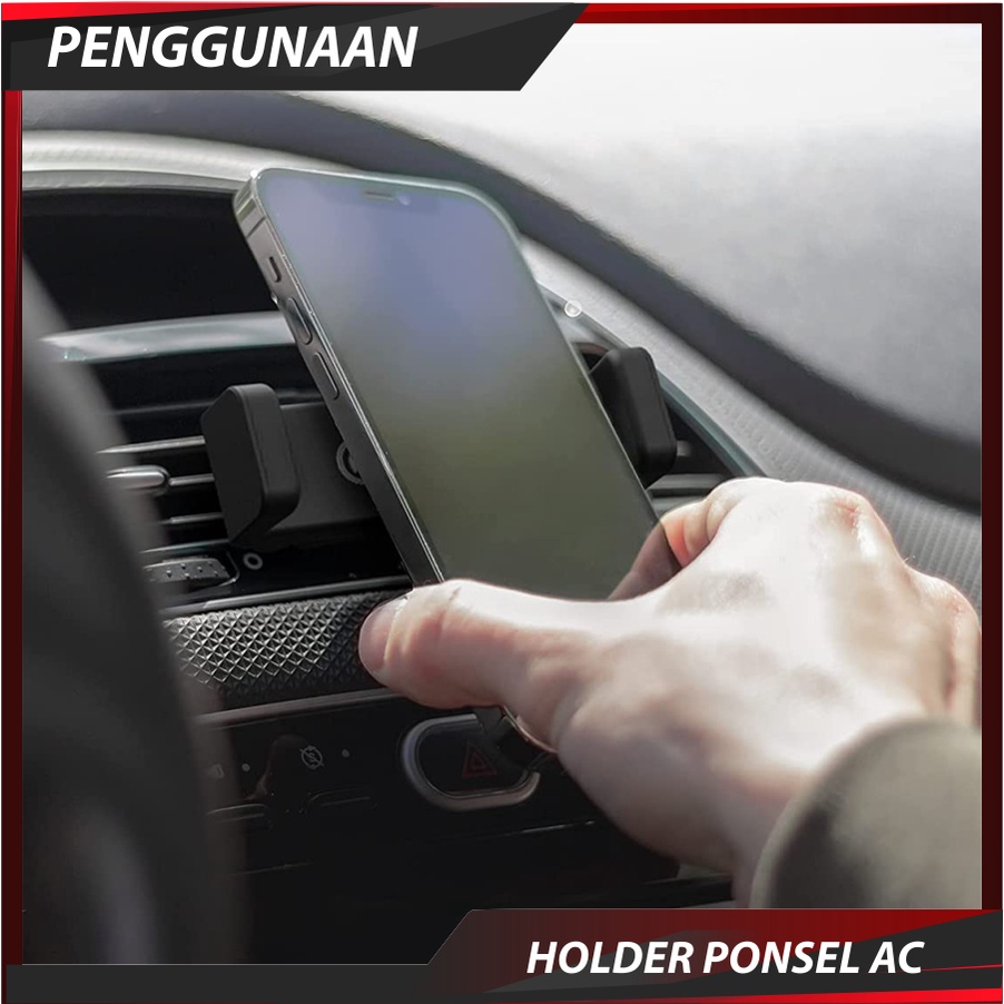 AC HOLDER Mobil Holder Hp Lubang Ventilation AC Aksesoris Mobil Dudukan Handphone Di Mobil