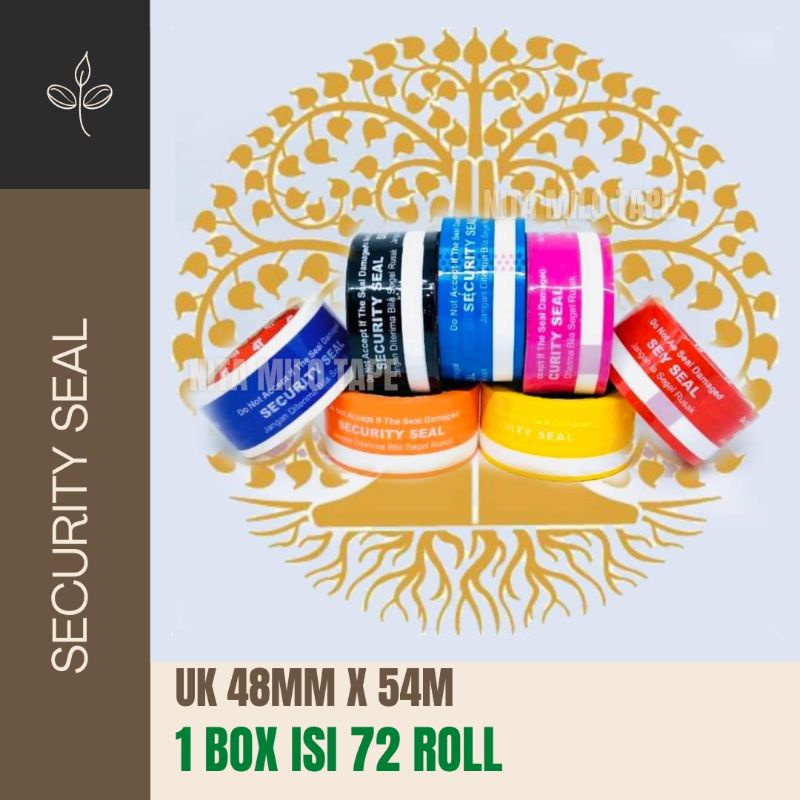 Lakban Printing Security Seal 4T jangan diterima bila segel rusak Lakban custom Lakban warna