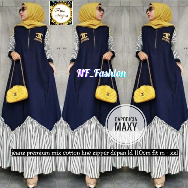 Gamis Jeans Jumbo COPODICIA LD 130 Mix Katun