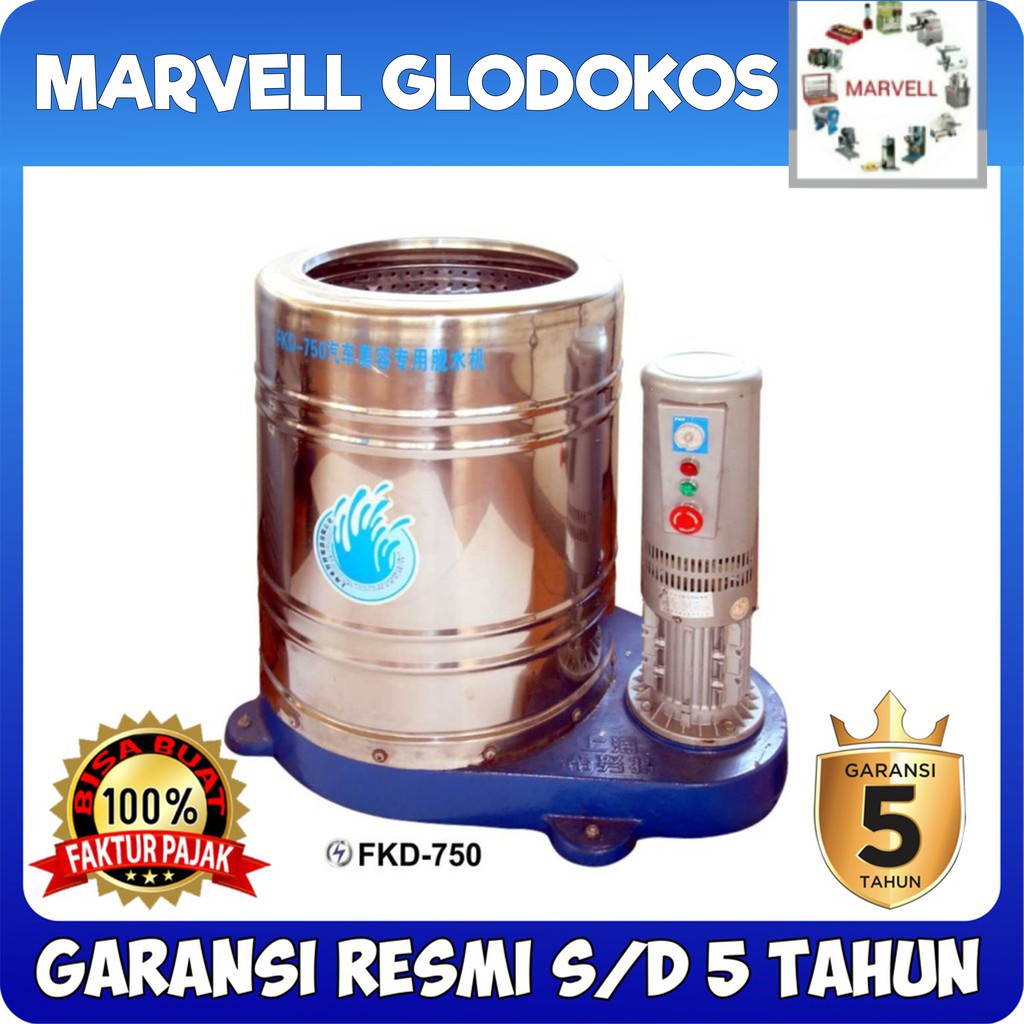 DEWATER MACHINE GETRA FKD-750 MESIN PENGURANG KADAR AIR & MINYAK BUAH GARANSI RESMI