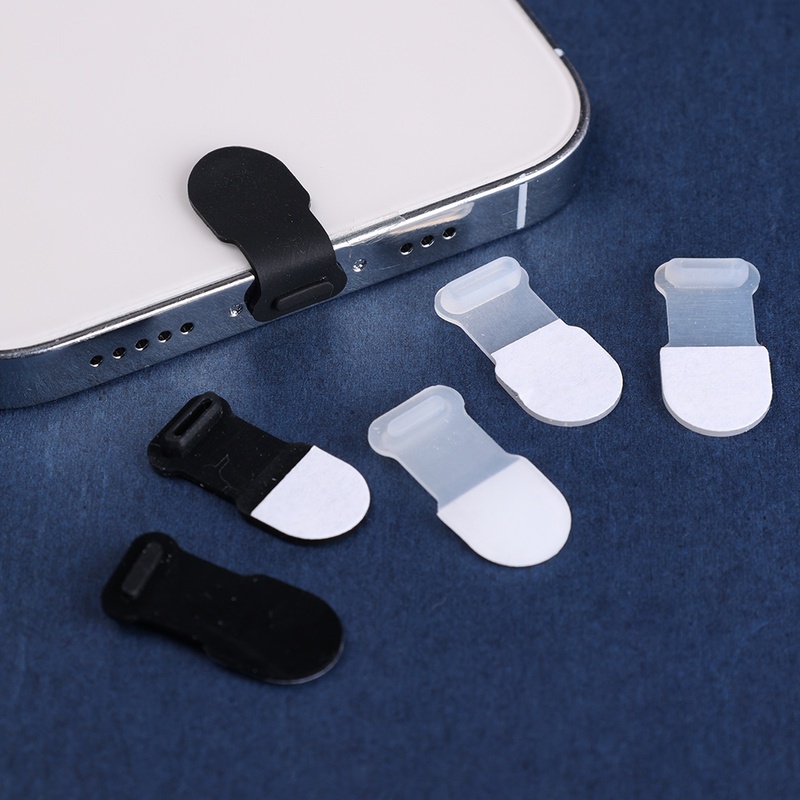 Plug Charger Micro USB Tipe C Anti Hilang / Debu / Air Bahan Silikon Untuk Smartphone IOS