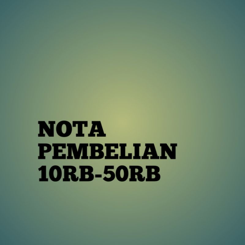 nota pembelian