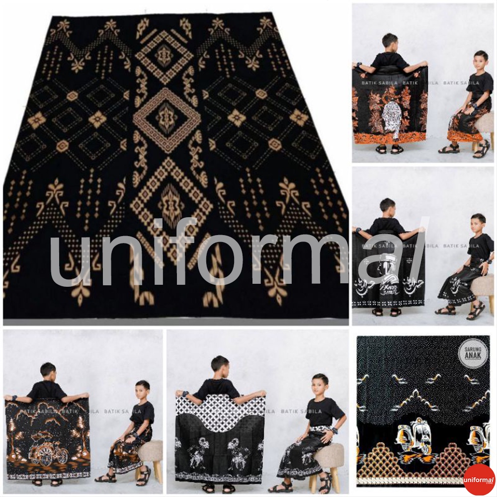 SARUNG ANAK / SARUNG ANAK SD DAN SMP / SARUNG PALAIKAT PALEKAT / SARUNG KANG SANTRI GUS AZMI / SARUNG BATIK / SARUNG ANAK TANGGUNG / SARUNG MOTIF BECAK ONTEL HITAM / COKLAT MERAH BIRU / SARUNG BAHAN KATUN HALUS / SARUNG POLKADOT / SARUNG PRINTING