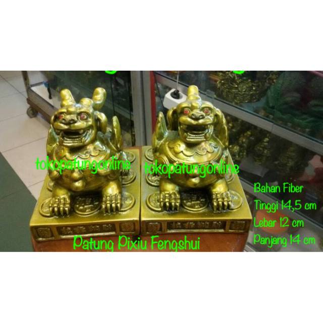 Patung Pixiu Fengshui Tanduk 1 Besar