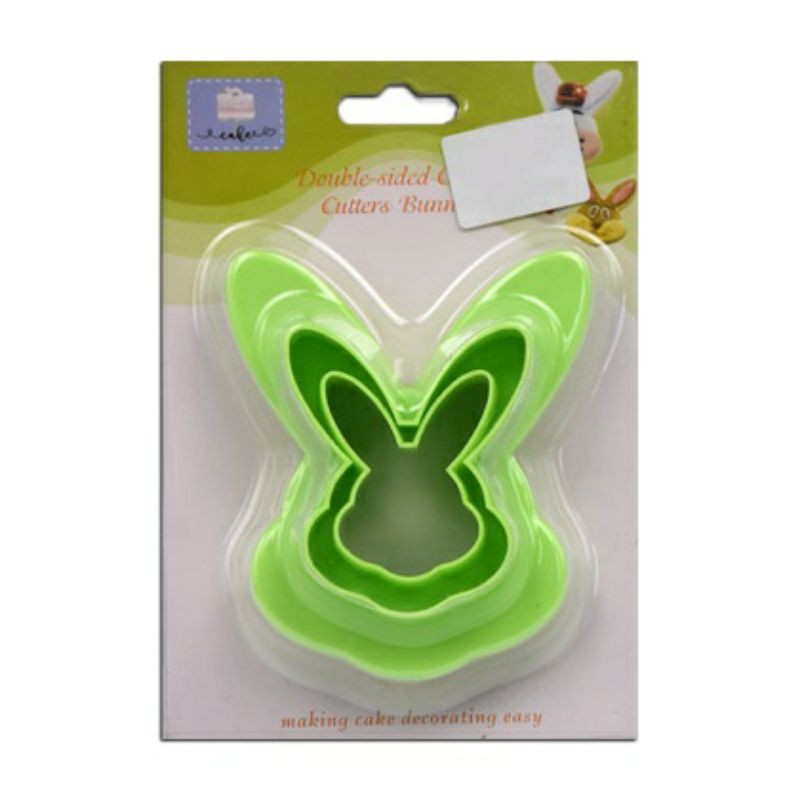 Cetakan Kue Kering Kelinci Double Side Cookie Cutter Bunnies