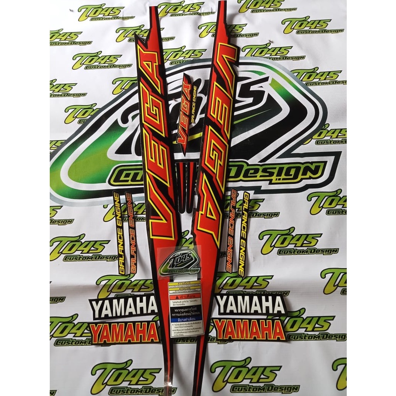 Sticker Striping Vega lama custom