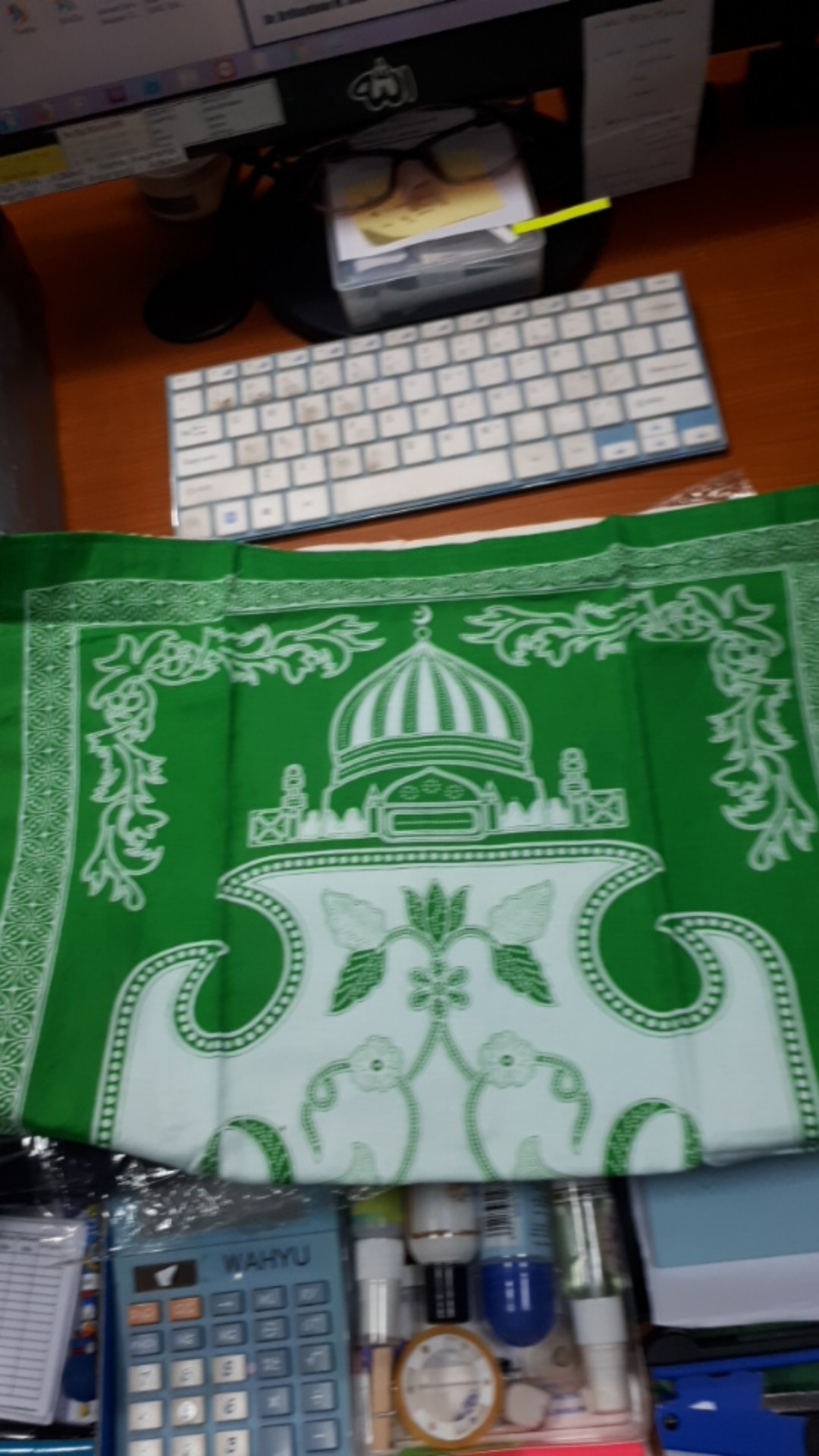 Sajadah Batik Anak / Tanggung (40cm X 60cm) Motif Masjid Lapis Blacu