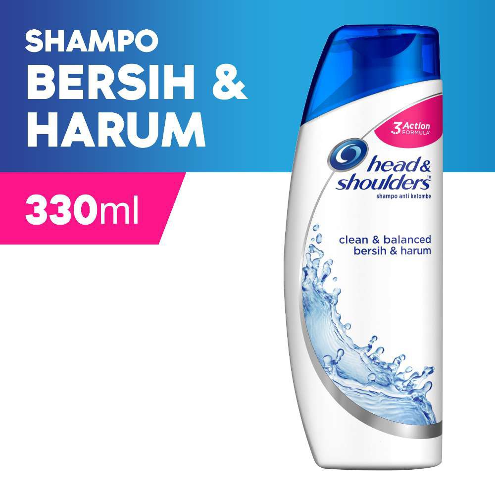 HEAD &amp; SHOULDERS SHAMPO ANTI-KETOMBE 330ML.