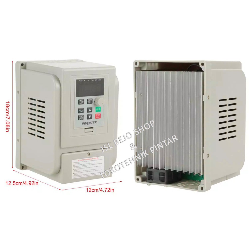RB22 Inverter Variable Motor VFD 1.5KW/2 HP & 2.2 KW/3 HP Input 1-Phase Output 3-Phase AC