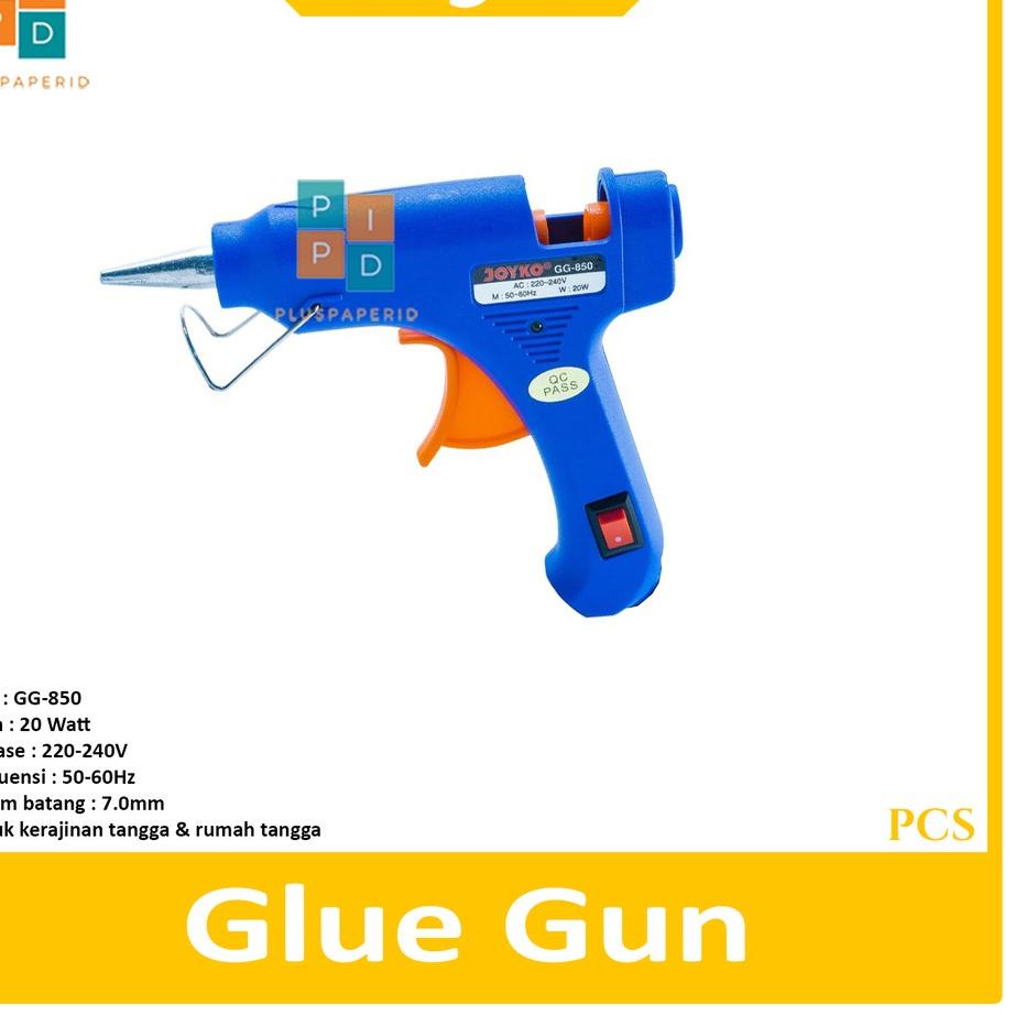 

Flash Sale ECER Lem Tembak Joyko GG-850 / Glue Gun 20 Watt alat lem ..