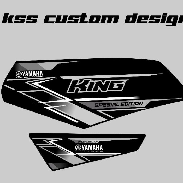 striping rx king variasi hitam silver