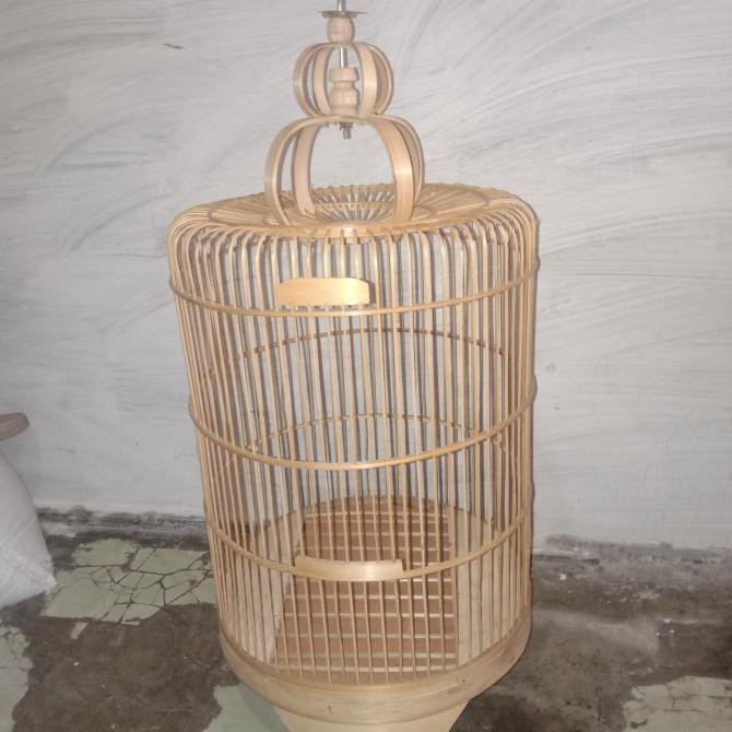 kandang burung anis bambu
