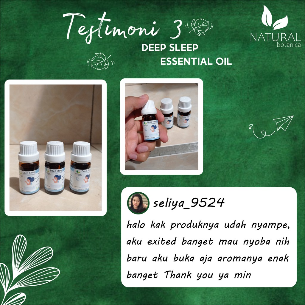 Natural Botanica Deep Sleep Essential Oil Pure Minyak Esensial Atsiri Aroma Terapi Diffuser Humidifier