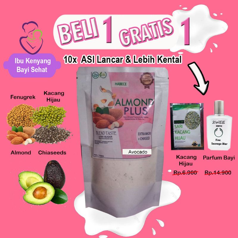 SUSU ALMOND MILK/ HABECE ALMOLD PLUS/ ASI BOOSTER IBU MENYUSUI