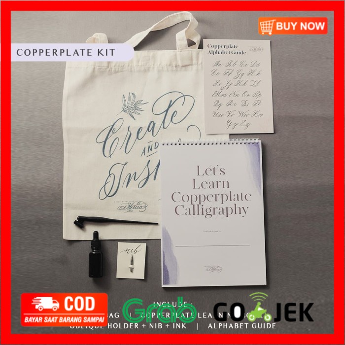

(BISA COD) Copperplate Calligraphy Learning Kit - Without Name