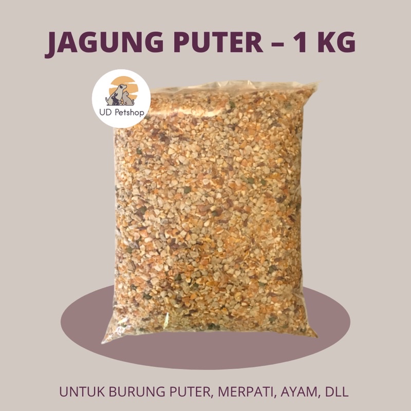 Jagung Puter 1 Kg - Pakan Burung Puter - Pakan Merpati