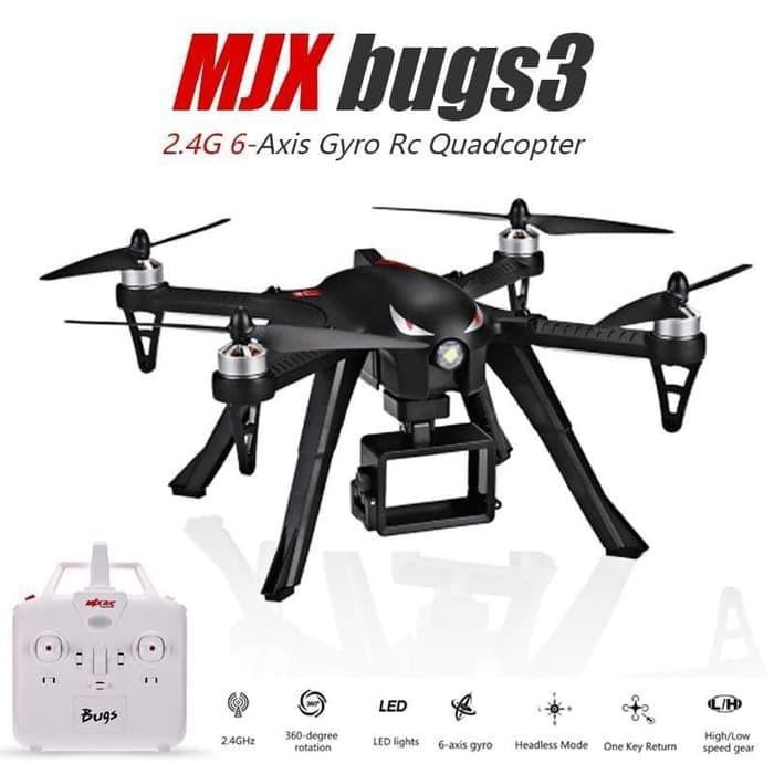 Brawij | Mjx B3 Bugs 3 Brushless Motor With Bracket Action Camera Kekinian Terlaris