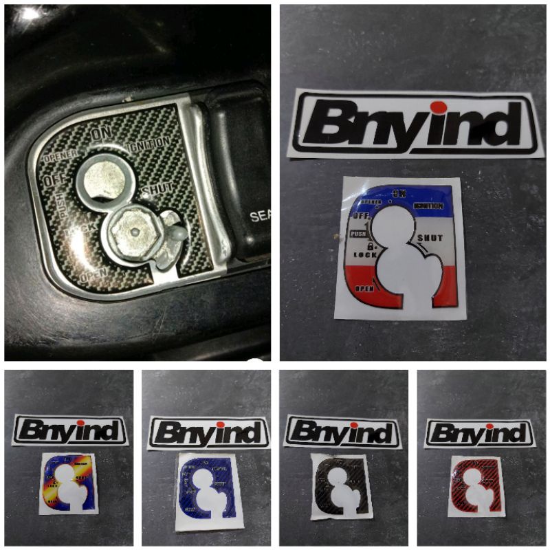 STICKER EMBLEM TUTUP KUNCI KONTAK HONDA VARIO 12T OLD SCOOPY FI 2012 - 2014 VARIO 125 OLD TIMBUL