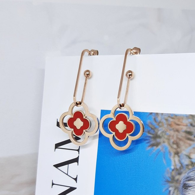 Anting Fashion Titanium Jurai Panjang Import Kdrama Kpop Korea - BE338