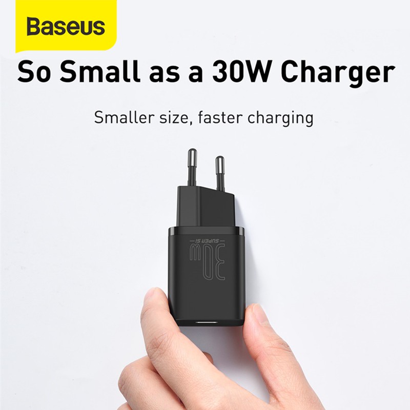 Baseus Kepala Charger Type C PD Quick Charger 30W SAMSUNG XIAOMI PAD