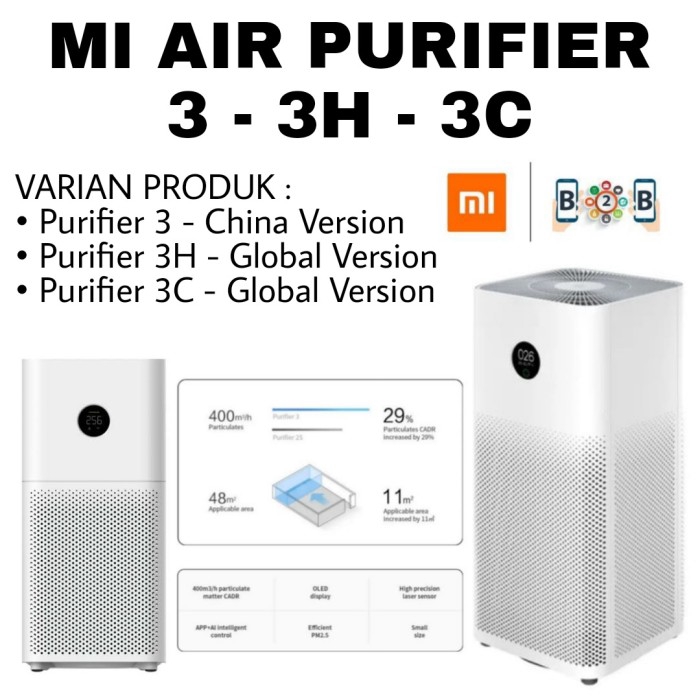 Xiaomi Mi Air Purifier 3 / 3H / 3C AC-M6-SC | Shopee Indonesia