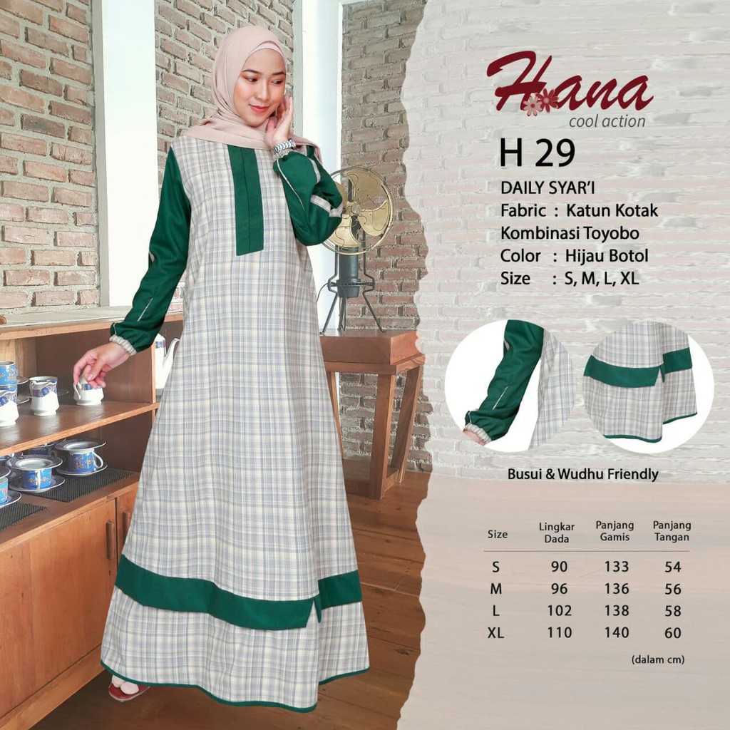 Hana 29 - Gamis Terbaru Hana Cool Action 29 - Gamis Wanita Terbaru Hana 29 - Gamis H29 - Gamis Hana