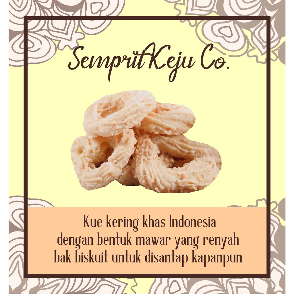 

OLIVIA BAKERY - Semprit Keju Cookies - Kue Semprit