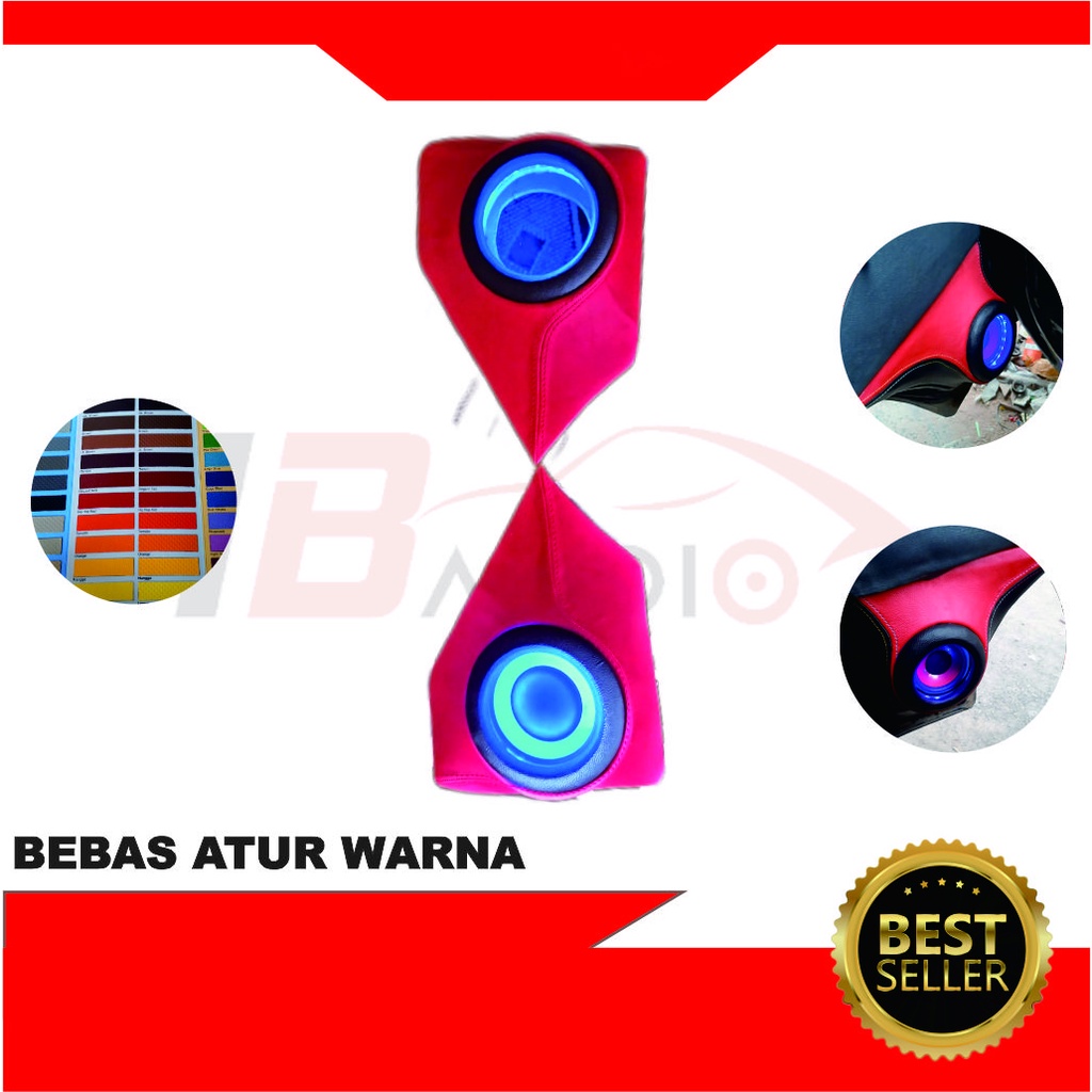 Aksesoris Variasi Bok Box Mounting Frame Panel Dudukan Tempat LED Akrilik Speaker Audio Subwoofer Pi