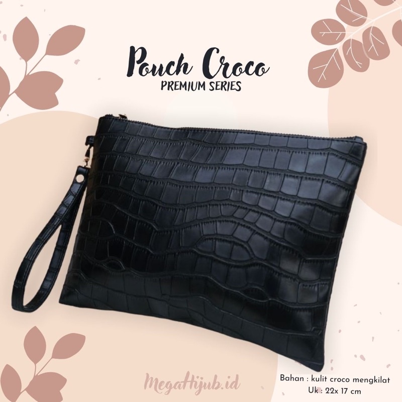 POUCH CROCO / CLUTCH CROCO / POUCH CROCO WANITA / DOMPET WANITA